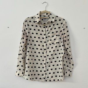 Heart print top